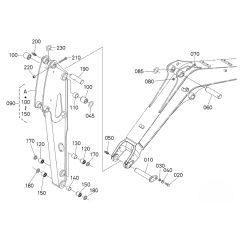 Dipper Arm Assembly for Kubota U25S