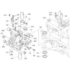 Kingpost Assembly for Kubota