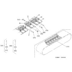 Crawler Assembly for Kubota U27-4