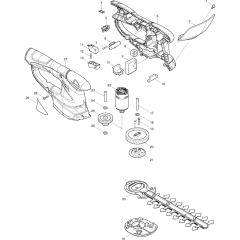 Makita UH200DW Assembly