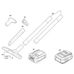 Battery Vacuum Cleaner Assembly