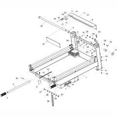 Upper Frame Assembly for Altrad Belle MS500 Bench Saw