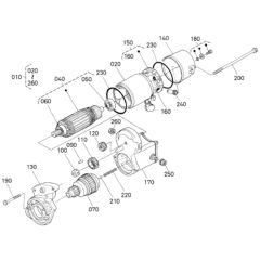 Starter Assembly for Kubota V2403-M-DI-E3B Engine