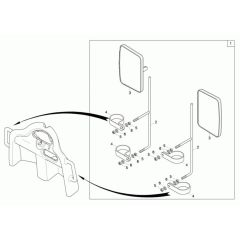Mirror Assembly for Neuson 1001