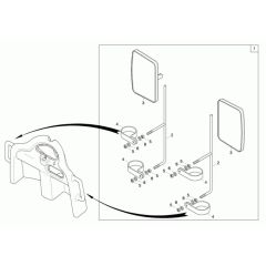 Mirror Assembly for Wacker 1001