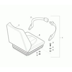 Seat Assembly for Neuson 1601