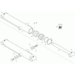 Tilt Ram Assembly for Wacker 1601