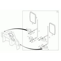 Mirror Assembly for Wacker 1601