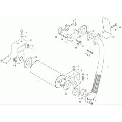 Exhaust Assembly for Wacker 1601