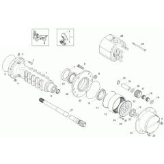 Axle Case & Wheel Hub Assembly