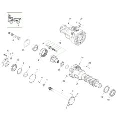 Axle Case & Wheel Hub Assembly