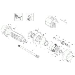 Axle Case & Wheel Hub Assembly