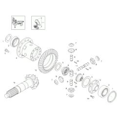 Differential Axle Rear Assembly