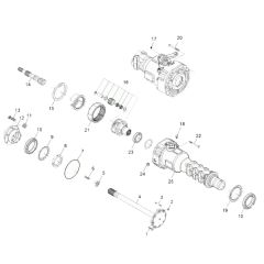 Axle Case & Wheel Hub Assembly