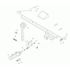 Foot Brake Assembly for Wacker 3001AE