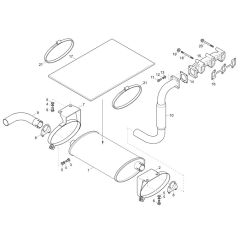 Exhaust Assembly for Wacker 38Z3