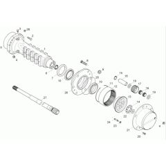 Axle & Wheel Hub for Wacker 4001