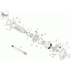 Axle Case & Wheel Hub Assembly