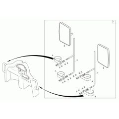 Mirror Assembly for Wacker 6001