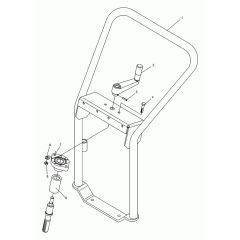Handle Assembly for Wacker BFS 80 Floor Saw
