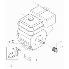Engine Assembly for Wacker BFS 914 Floor Saw