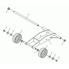 Wheel Assembly for Wacker BFS 914 Floor Saw