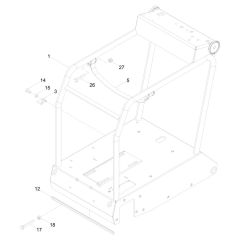 Frame Assembly for Wacker BFS 914 Floor Saw