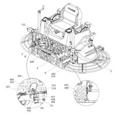 Front Assembly for Wacker CRT36-23 Trowel