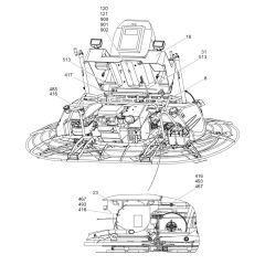 Rear Assembly for Wacker CRT36-23 Trowel