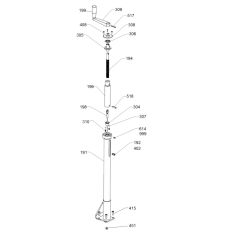 Pitch Control (Right) Assembly for Wacker CRT36-23 Trowel