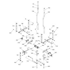 Manual Steering Handle Assembly for Wacker CRT36-23 Trowel