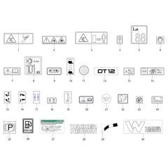 Decals for Wacker DT12p