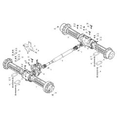Axle Assembly for Wacker DV125