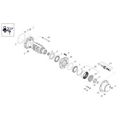 Axle Case & Wheel Hub Assembly