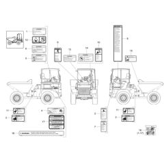 Decals for Wacker DV60 Dumper