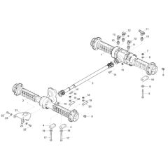 Axle Assembly for DV60 Dumper