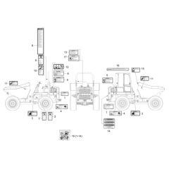 Decals for Wacker DW100