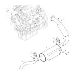 Exhaust Assembly for DW20 Dumper