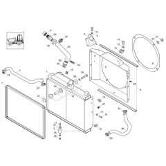 Combi-Cooler for Wacker DW40-2