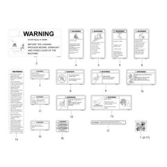 Decals for Wacker DW40 Dumper