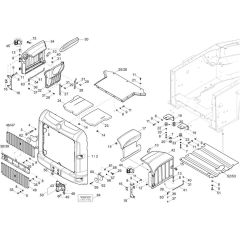 Rear Frame Assembly - Wacker DW60