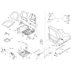 Seat Assembly for Wacker DW90-2