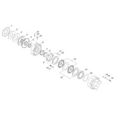 Brake Assembly for Wacker DW90-3