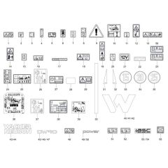 Decals for Wacker DW90-3