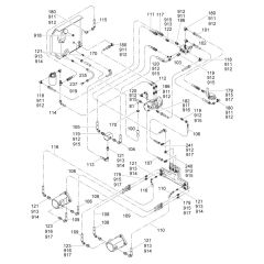 Hydraulic Piping Assembly for Wacker RD7 Roller