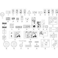 Wacker TH412 Decals