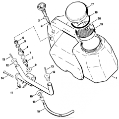 Water Tank Assembly fits Cutquik for Stihl TS350 TS360 Disc Cutter