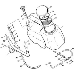 Water Tank Assembly for Stihl TS460 Disc Cutter