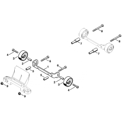 Wheel Kit Assembly for Stihl TS700 Disc Cutter