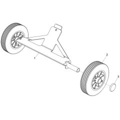 Wheel Kit for Altrad Belle PCX60A Forward Plate up to SN 109000